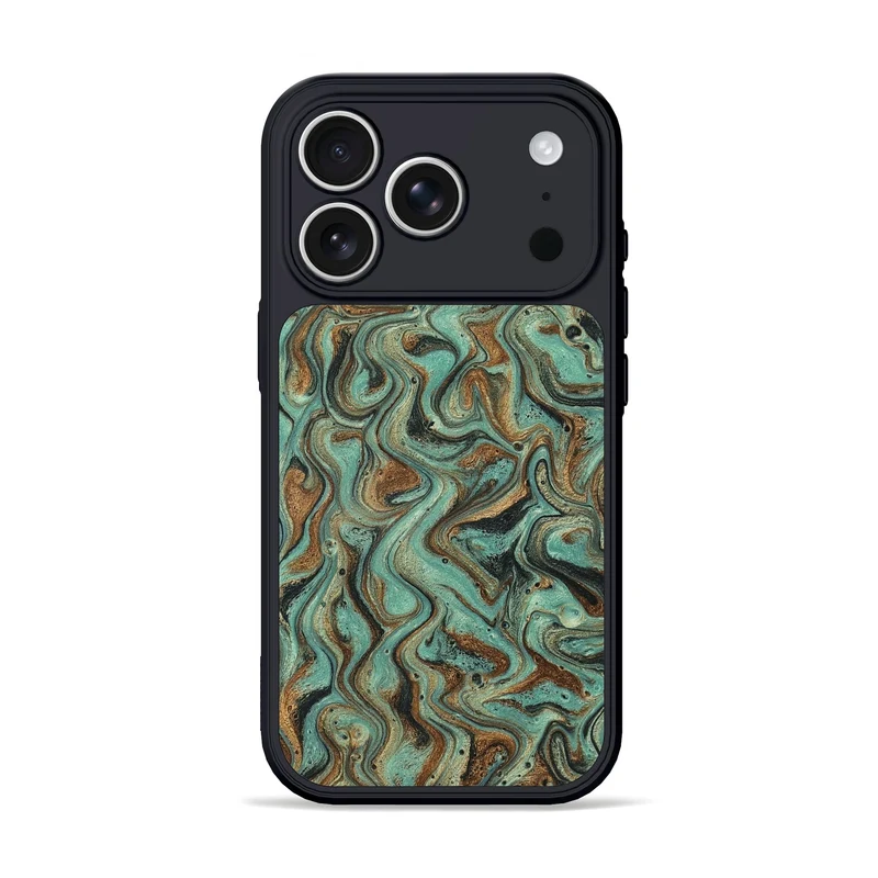iPhone 17 Pro Wood Phone Case - Arsenio (Green, 829978)