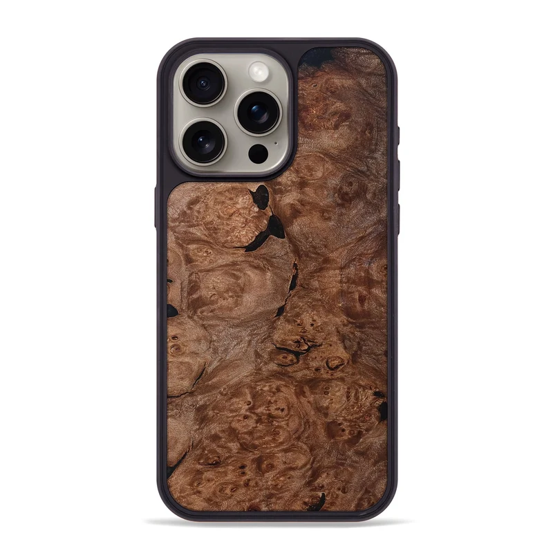 iPhone 15 Pro Max Wood Phone Case - Hobart (Wood Burl, 830019)