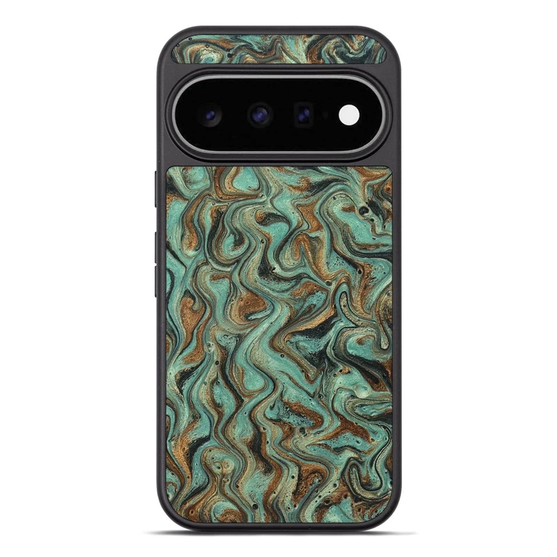 Pixel 11 Pro XL Wood Phone Case - Arsenio (Green, 829978)