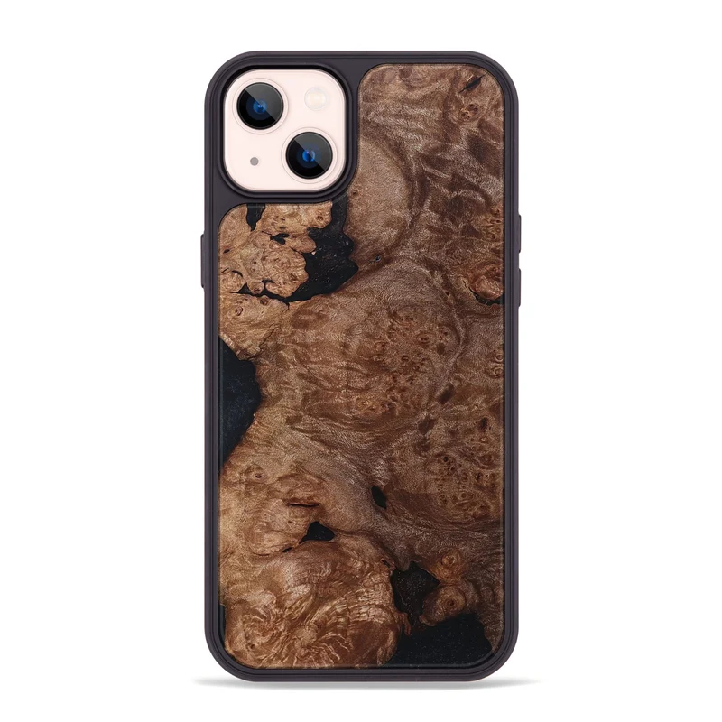 iPhone 14 Plus Wood Phone Case - Elian (Wood Burl, 830029)