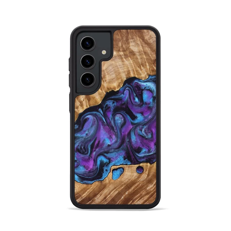 Galaxy S24 Wood Phone Case - Warren (Purple, 830013)