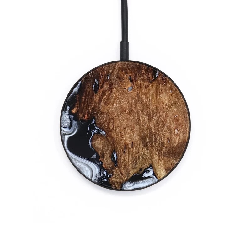 Circle Wood Wireless Charger - Hailee (Black & White, 830044)