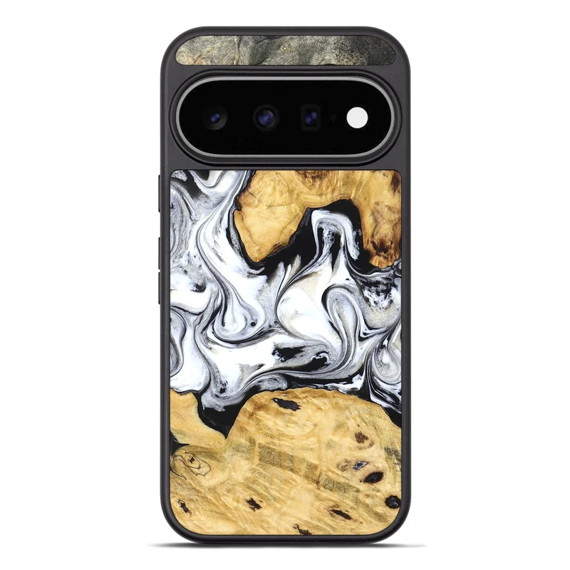 Pixel 11 Pro XL Wood Phone Case - Arian (Black & White, 830040)
