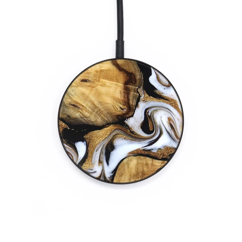 Circle Wood Wireless Charger - Cristal (Black & White, 830042)