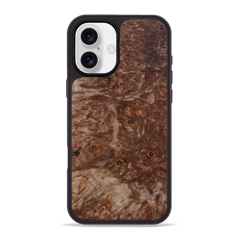 iPhone 16 Plus Wood Phone Case - Jacque (Wood Burl, 829992)