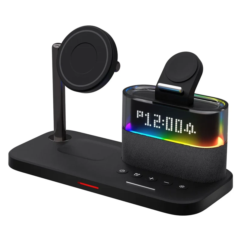 NexTECH® | 3-in-1 Wireless Charger With Alarm Clock