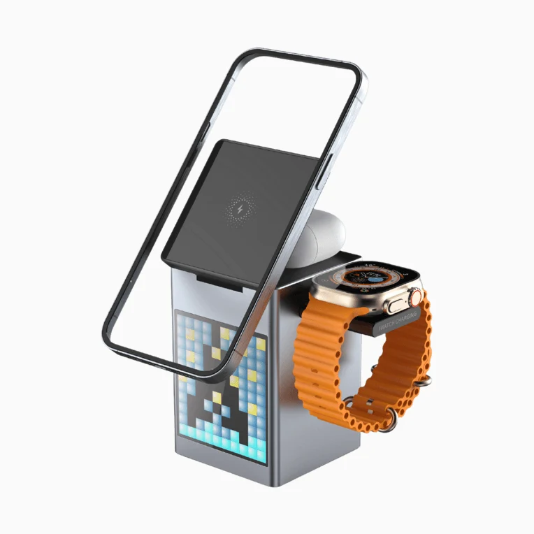 NexTECH® | 3 in 1 Magnetic Charger with Alarm Clock & Bluetooth Speaker