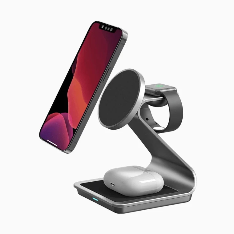 NexTECH® | 3-in-1 Metal Magnetic Wireless Charger