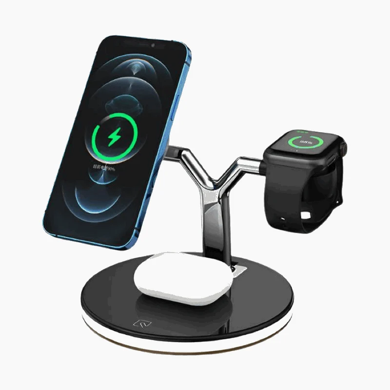 NexTECH® | 3-in-1 Magnetic Fast Wireless Charging station