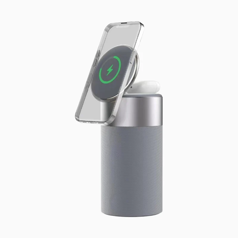 NexTECH® | 3-in-1 MagSafe Wireless Charger with Bluetooth Speaker&Touch Lamp