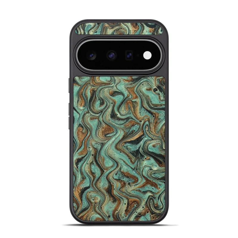 Pixel 11 Pro Wood Phone Case - Arsenio (Green, 829978)