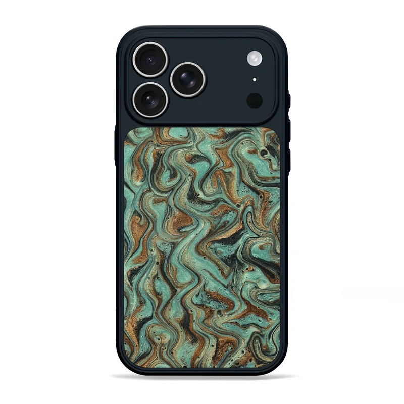 iPhone 17 Pro Max Wood Phone Case - Arsenio (Green, 829978)