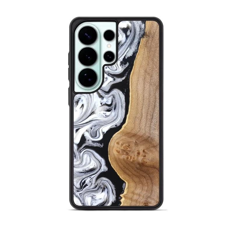 Galaxy S26 Ultra Wood Phone Case - Rolland (Black & White, 830032)