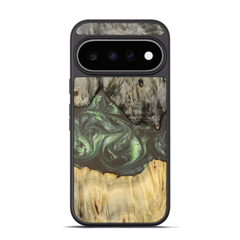 Pixel 11 Pro Wood Phone Case - Arlo (Green, 829982)