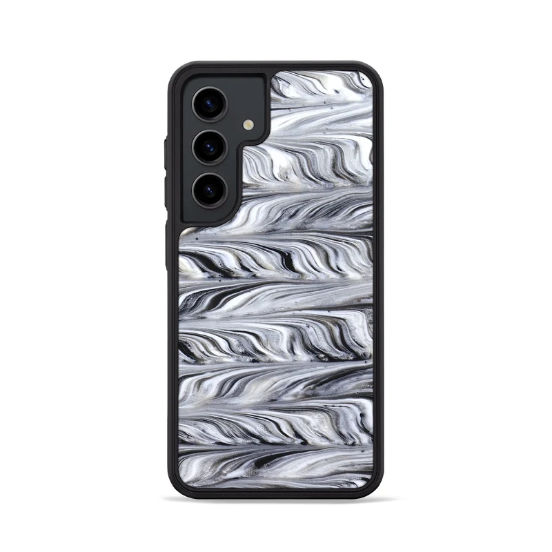 Galaxy S24 ResinArt Phone Case - Araya (Black & White, 830031)