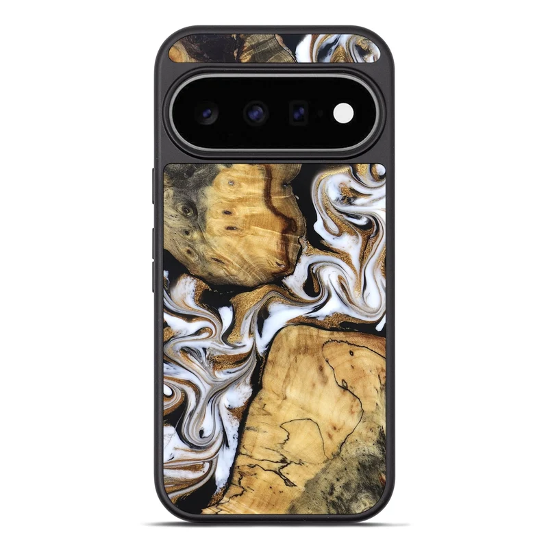 Pixel 11 Pro XL Wood Phone Case - Cristal (Black & White, 830042)