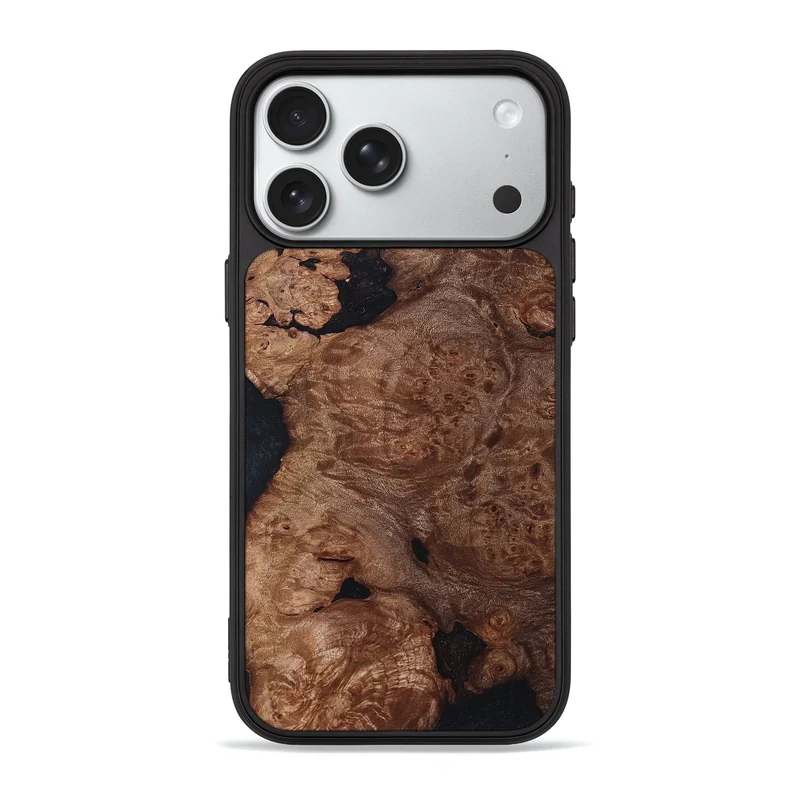 iPhone 18 Pro Max Wood Phone Case - Elian (Wood Burl, 830029)