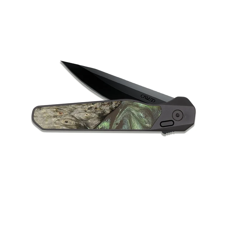 EDC Dark Slate Wood Pocket Knife - Arlo (Green, 829982)