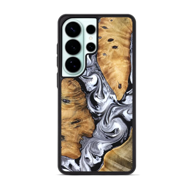 Galaxy S26 Ultra Wood Phone Case - Cloe (Black & White, 830041)