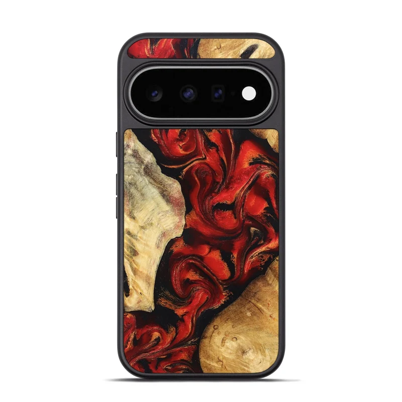 Pixel 11 Pro Wood Phone Case - Jeri (Red, 830033)