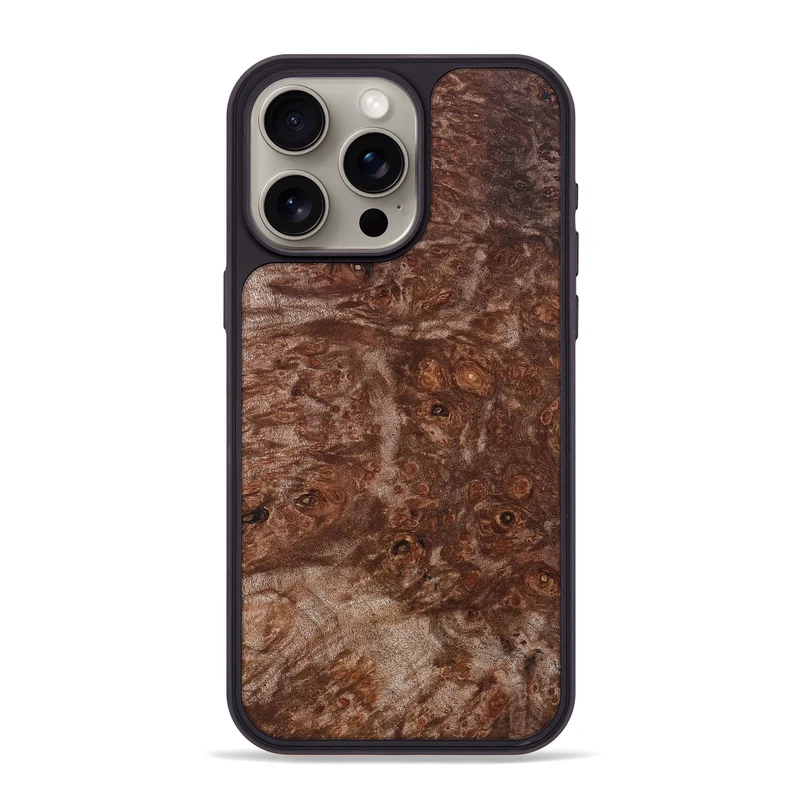 iPhone 15 Pro Max Wood Phone Case - Jacque (Wood Burl, 829992)