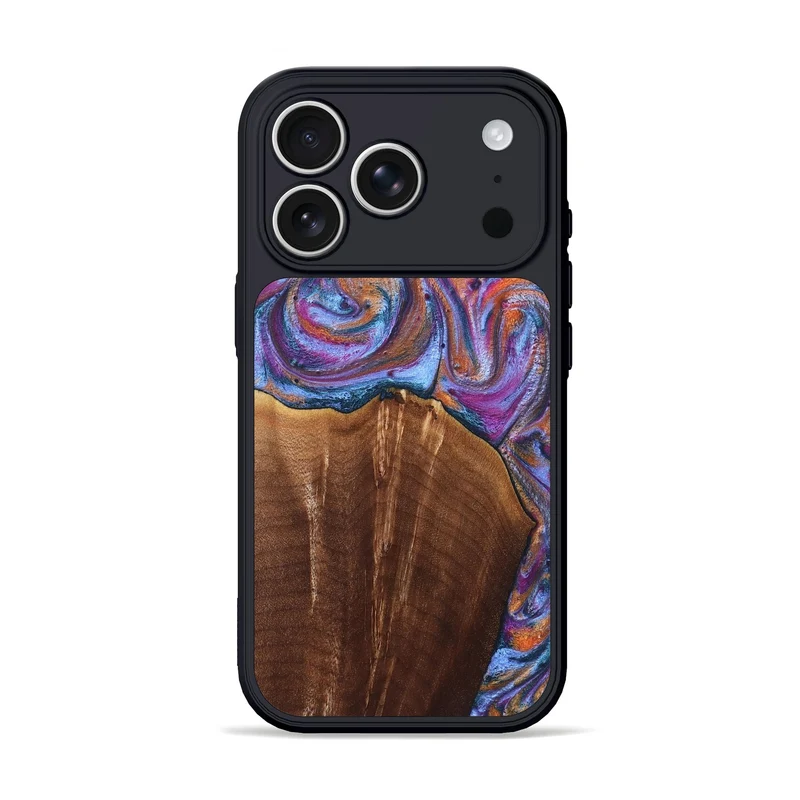 iPhone 17 Pro Wood Phone Case - Edmond (Blue, 829987)