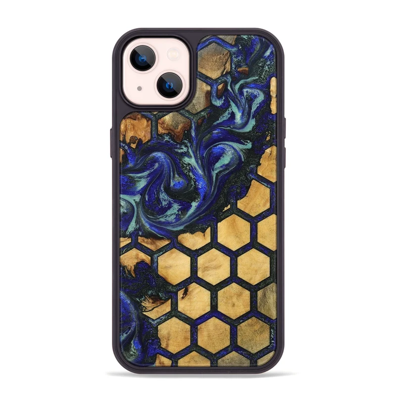 iPhone 14 Plus Wood Phone Case - Alonza (Pattern, 829966)
