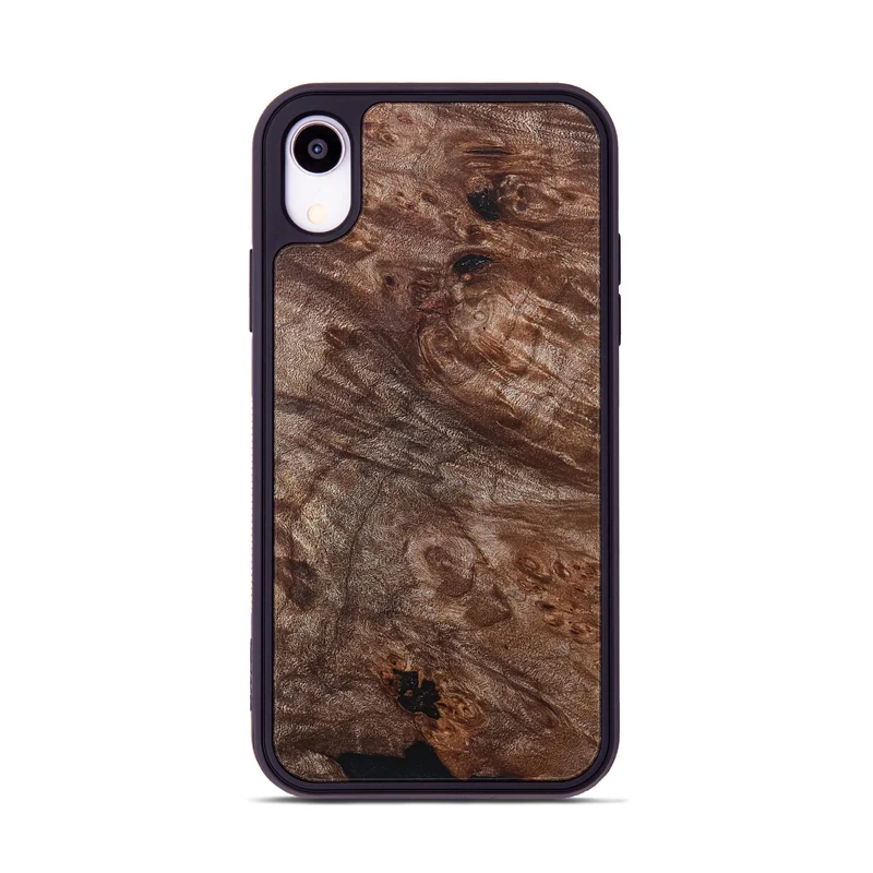 iPhone Xr Wood Phone Case - Atharv (Wood Burl, 830024)