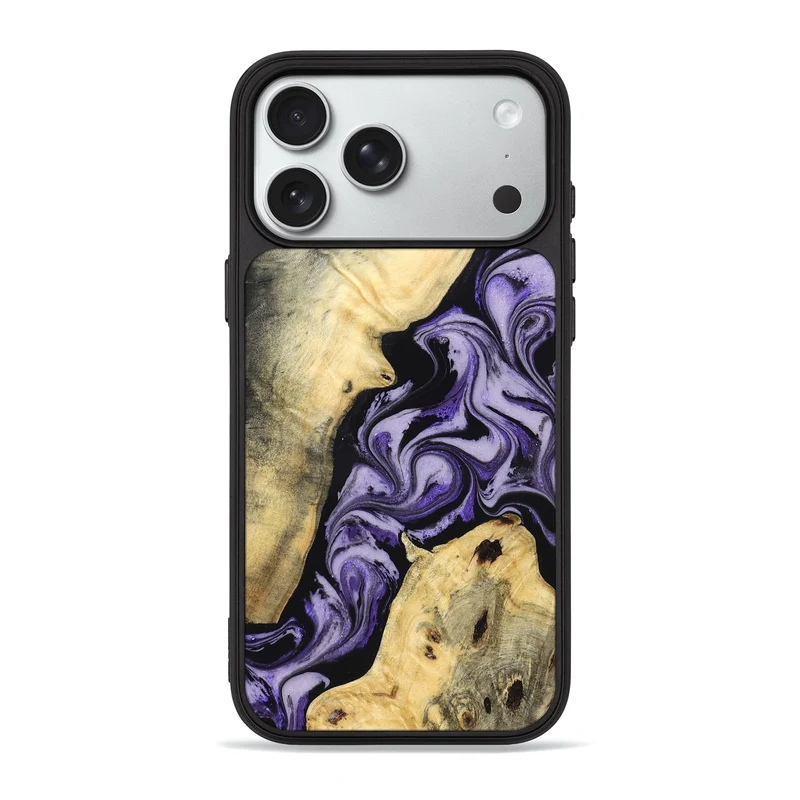 iPhone 18 Pro Max Wood Phone Case - Sharon (Purple, 830016)