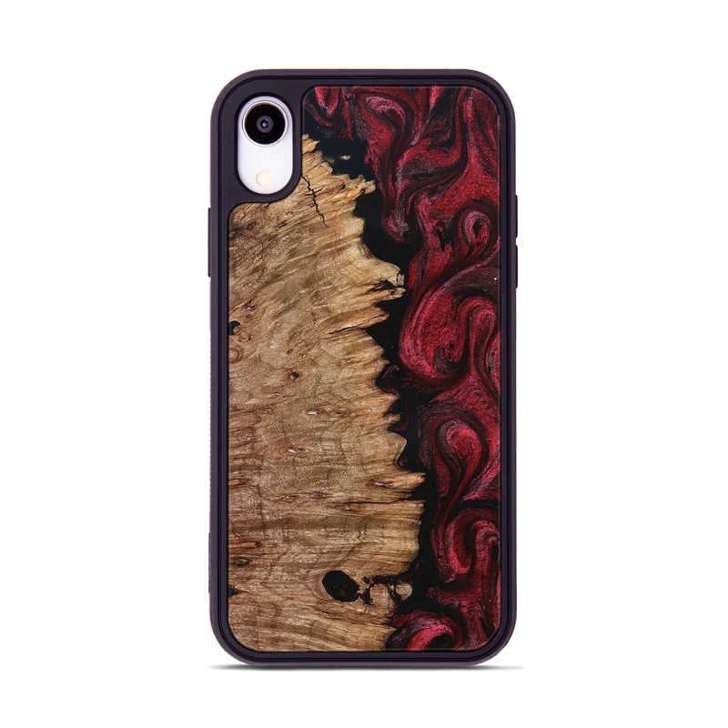 iPhone Xr Wood Phone Case - Axl (Red, 830012)