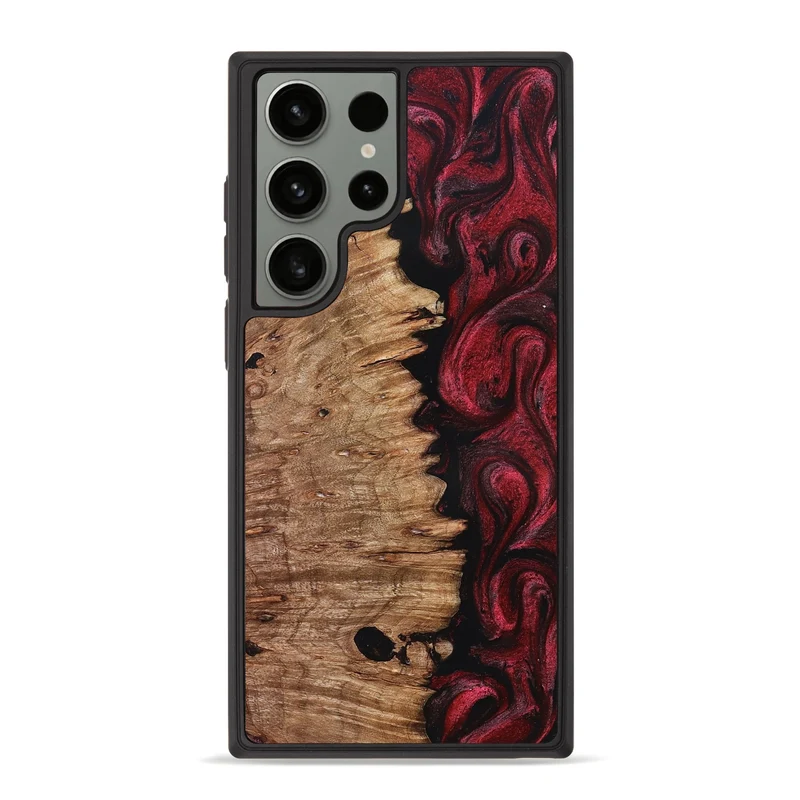 Galaxy S23 Ultra Wood Phone Case - Axl (Red, 830012)