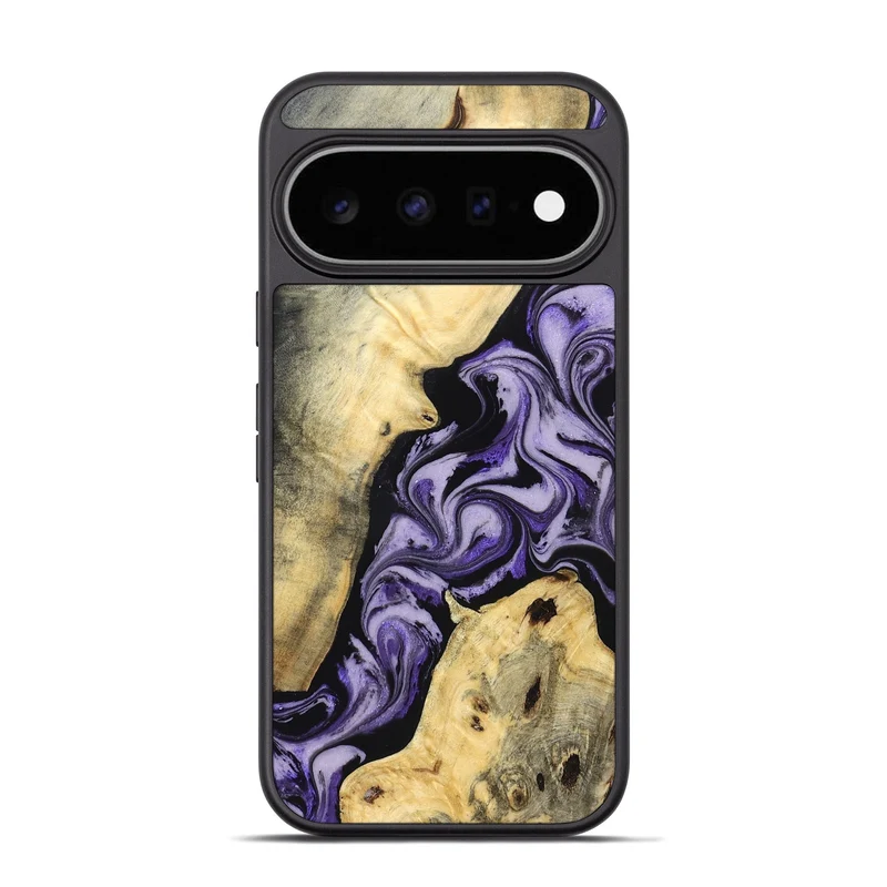 Pixel 11 Pro Wood Phone Case - Sharon (Purple, 830016)