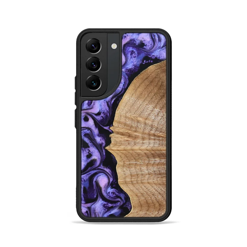Galaxy S22 Wood Phone Case - Tillie (Purple, 830015)