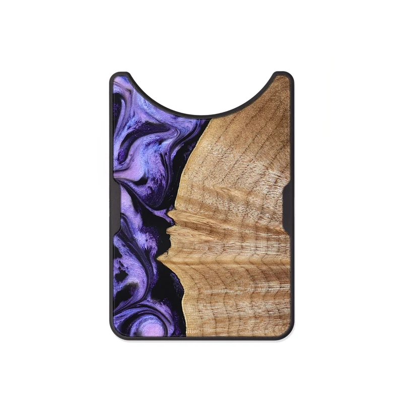 Alloy Wood Wallet - Tillie (Purple, 830015)