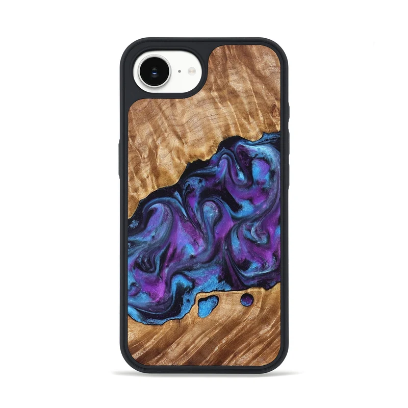 iPhone 16e Wood Phone Case - Warren (Purple, 830013)