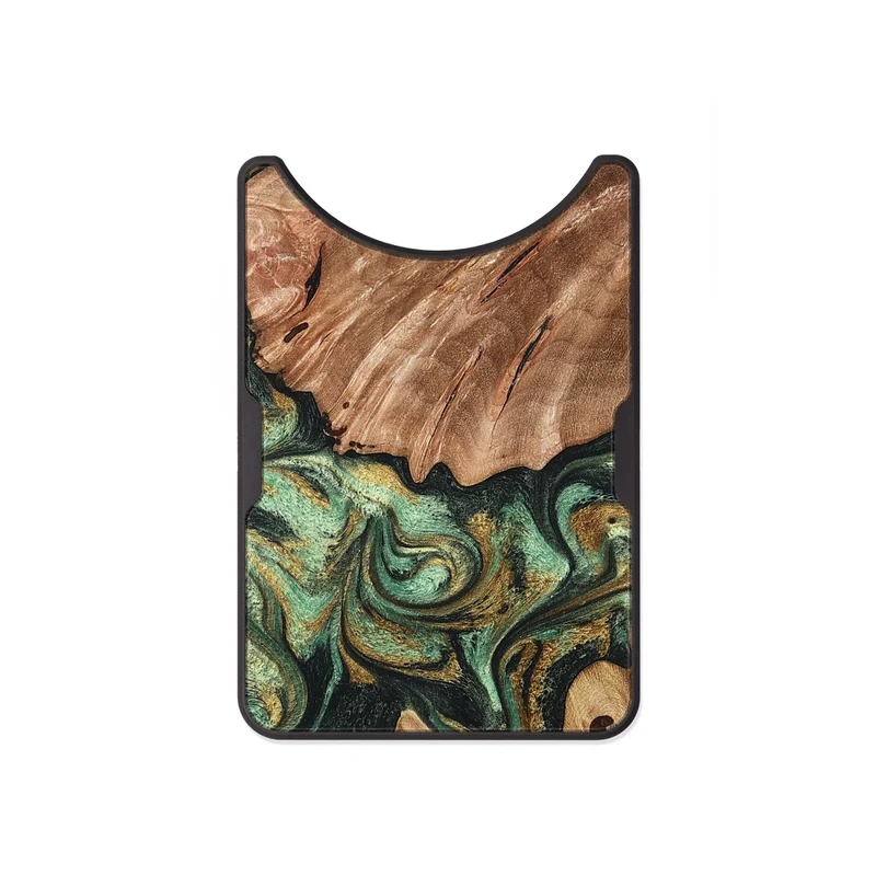 Alloy Wood Wallet - Shelbi (Green, 829986)