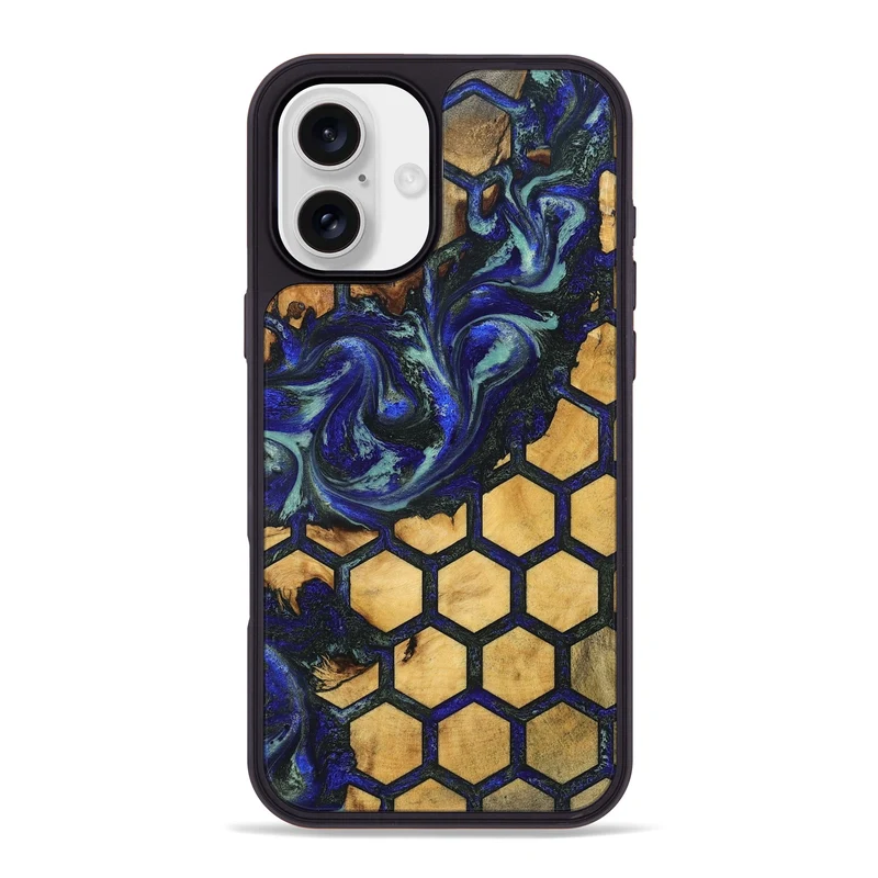 iPhone 16 Plus Wood Phone Case - Alonza (Pattern, 829966)