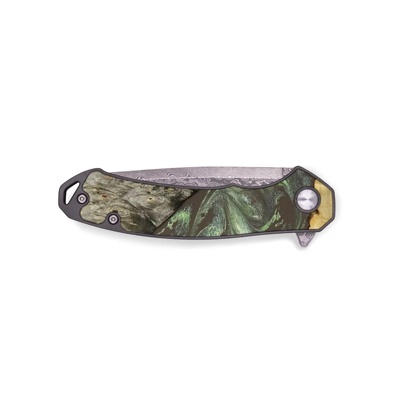 EDC Wood Pocket Knife - Arlo (Green, 829982)