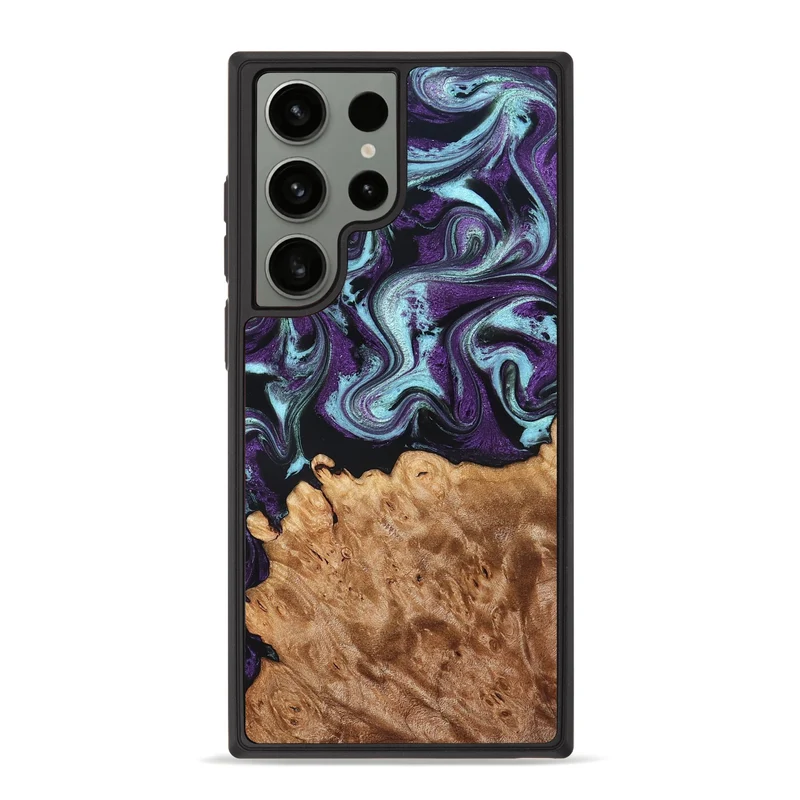 Galaxy S23 Ultra Wood Phone Case - Florida (Purple, 830018)