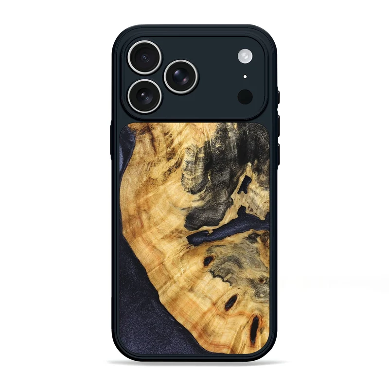 iPhone 17 Pro Max Wood Phone Case - Nataly (Wood Burl, 830028)