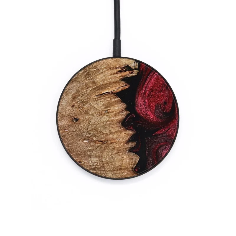 Circle Wood Wireless Charger - Axl (Red, 830012)
