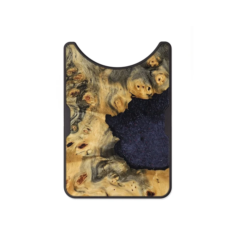Alloy Wood Wallet - Helene (Wood Burl, 830025)