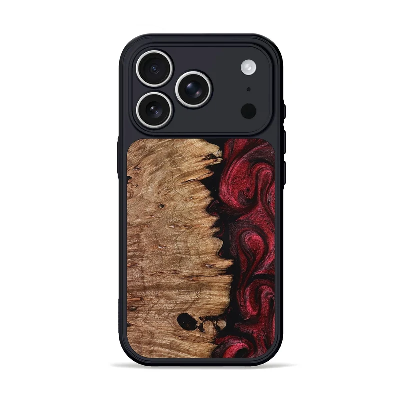 iPhone 17 Pro Wood Phone Case - Axl (Red, 830012)