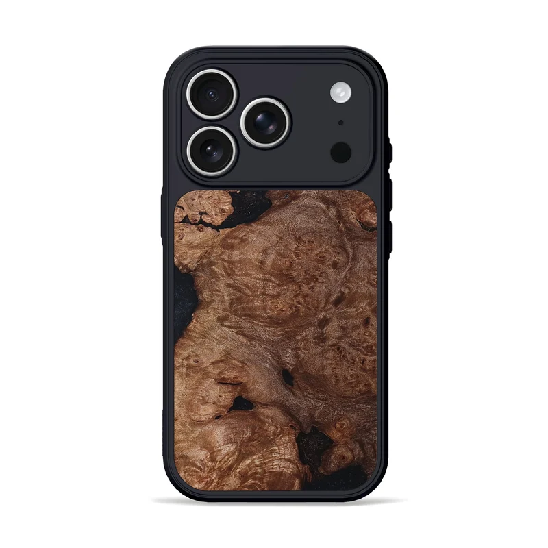iPhone 17 Pro Wood Phone Case - Elian (Wood Burl, 830029)