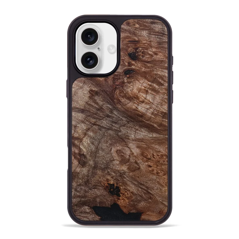iPhone 16 Plus Wood Phone Case - Atharv (Wood Burl, 830024)