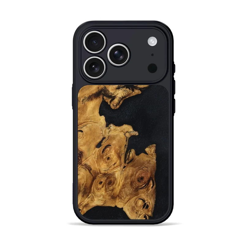 iPhone 17 Pro Wood Phone Case - Latifah (Wood Burl, 830020)