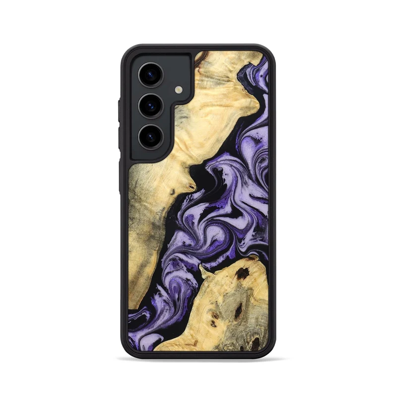 Galaxy S24 Wood Phone Case - Sharon (Purple, 830016)