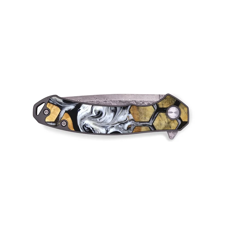 EDC Wood Pocket Knife - Olive (Pattern, 829965)