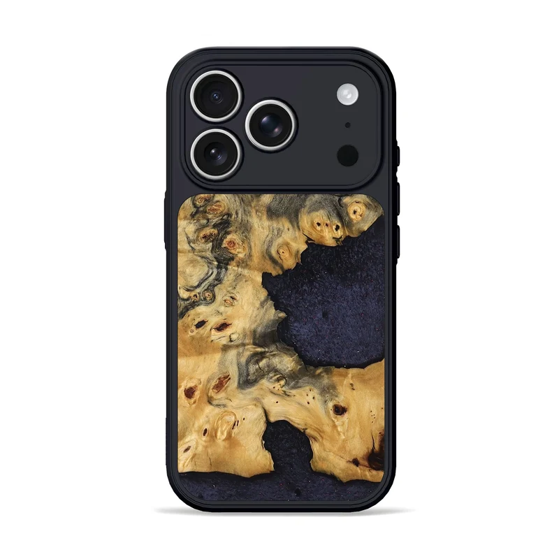 iPhone 17 Pro Wood Phone Case - Helene (Wood Burl, 830025)