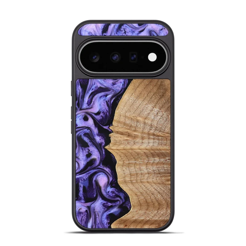 Pixel 11 Pro Wood Phone Case - Tillie (Purple, 830015)